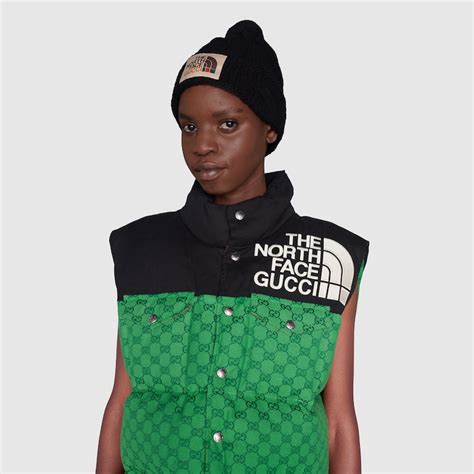 north face gucci green vest